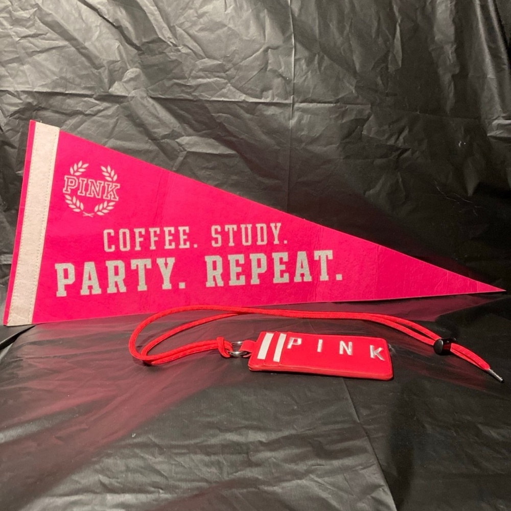 PINK Victoria's Secret Party Supplies Set - Red and Pink